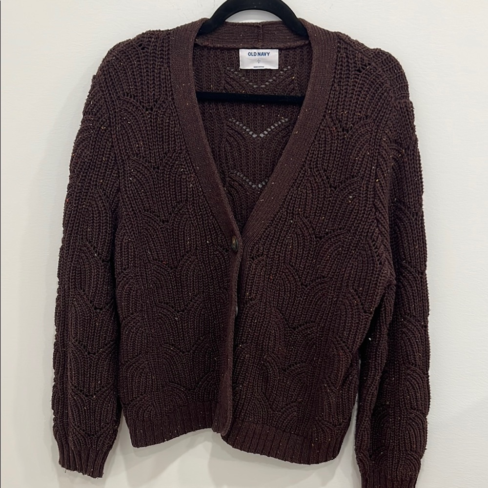 Old Navy Chocolate Knit Sweater